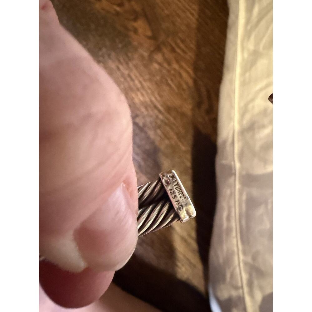 DAVID YURMAN DIAMOND X DOUBLE CABLE BRACELET - Picture 7 of 7